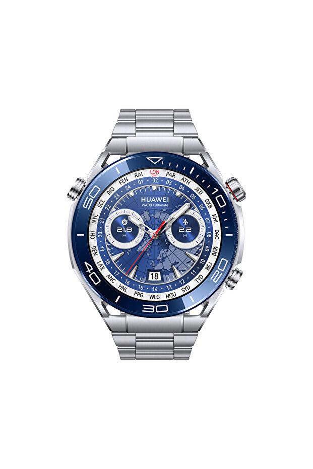 Ultimate WATCH 1.5 AMOLED، متوافق مع Android وiOS Titanium Blue - 1