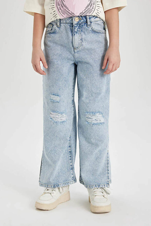 Girl's Jean Pants Light Blue Z4708A6/Nm39