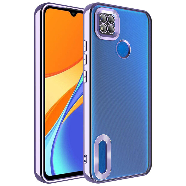 Xiaomi Redmi 9C Case Logo Place Transparent Silicone with Open Camera Lens Protection Color Edge