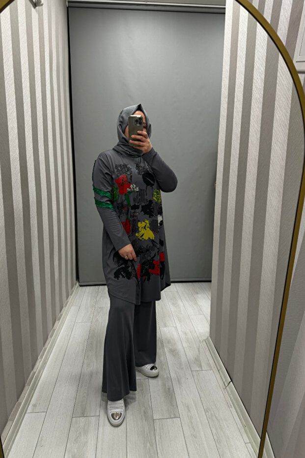 İspanyol Paça Bambu Pantolon 35114 - 3