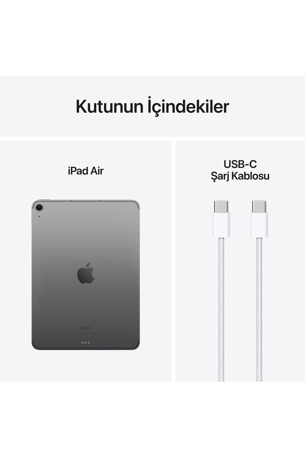 iPad Air 11-inch Wi-Fi + Cellular 128GB - Uzay Grisi MUXD3TU/A - 10