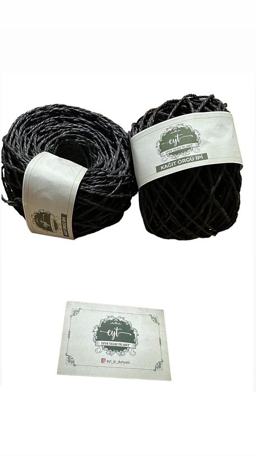 Kağıt ip / sarılmış örülmeye hazır kağıt ip YUMAK  50gr - 1