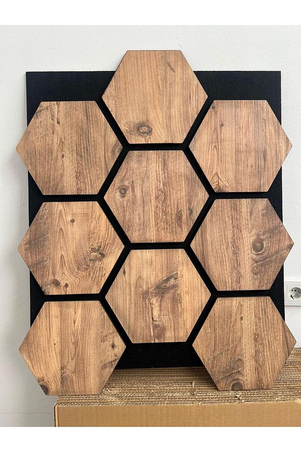 Petek Akustik Panel MDF 1 Adet (60x70) - 1