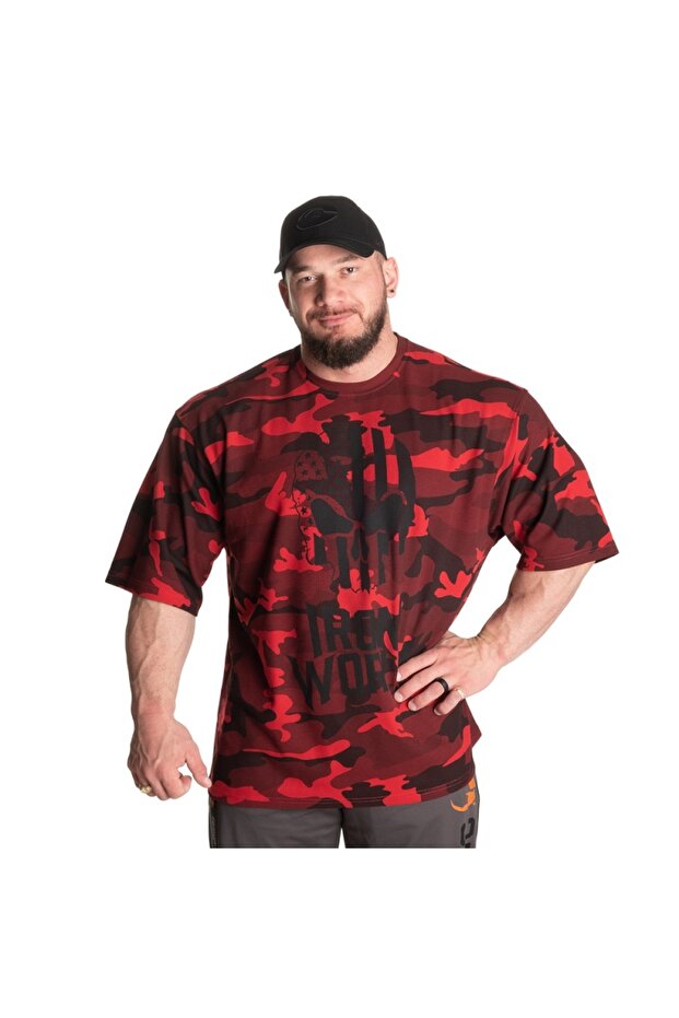Thermal Skull Tee, Red Camo - 1