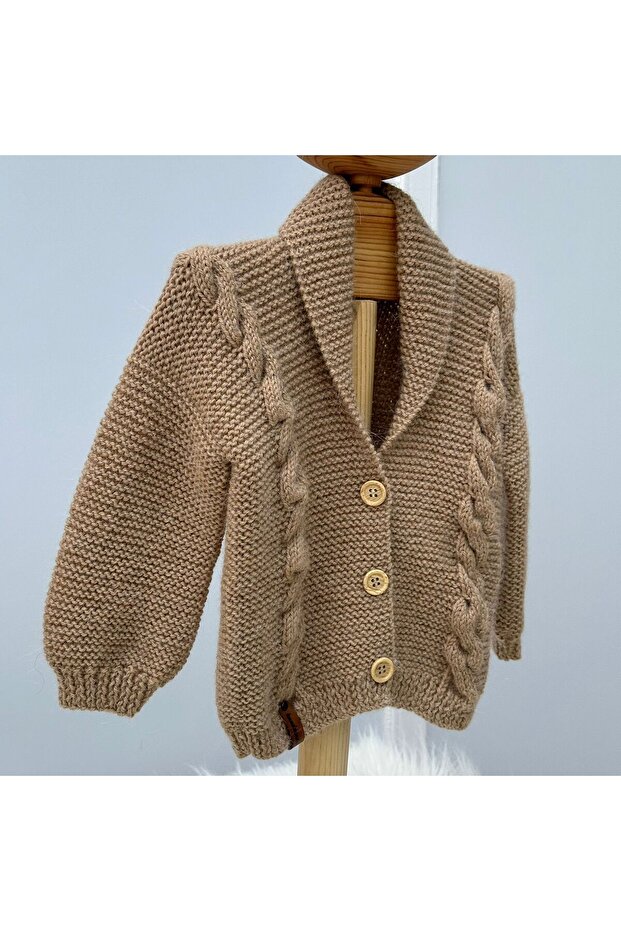 Alpaca Hair Braid Model - Baby Cardigan
