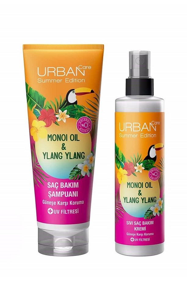 Summer Edition Monoi Oil Ylang Ylang Saç Bakım Şampuanı Ve Sıvı Saç Bakım Kremi Set - 1