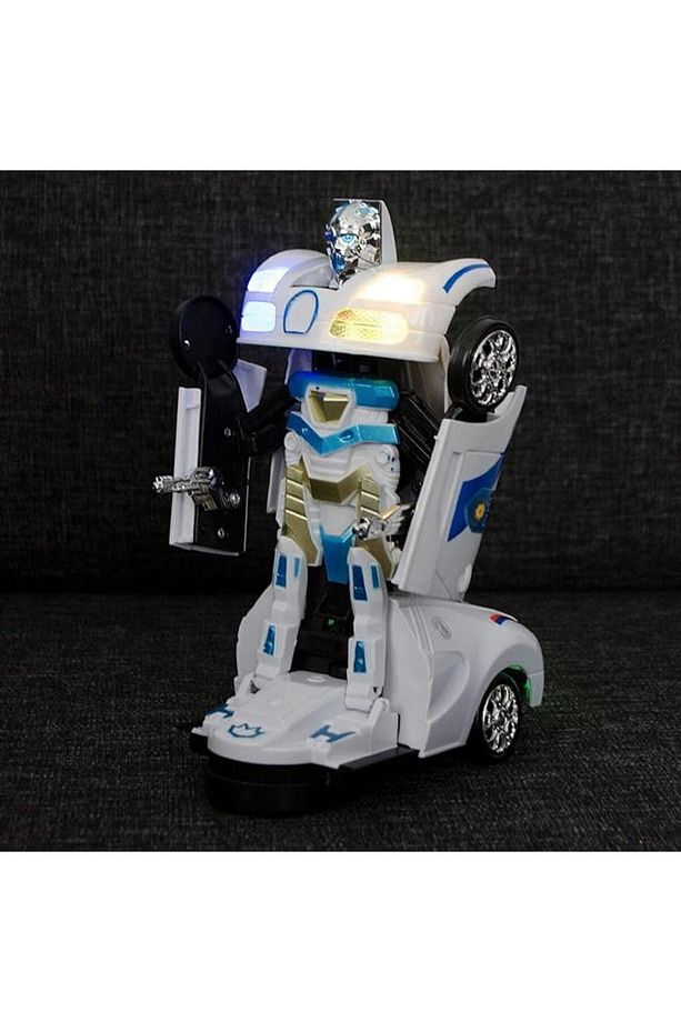 Apera AP-44 Dönüşen Robot Olan Oyuncak Polis Arabası Çarp ve Devam Et - 2