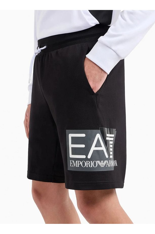 Siyah Erkek Sweat Şort 3DPS63PJ05Z - 2