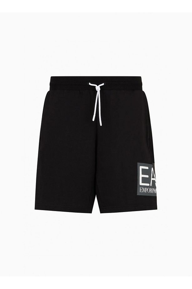 Siyah Erkek Sweat Şort 3DPS63PJ05Z - 5