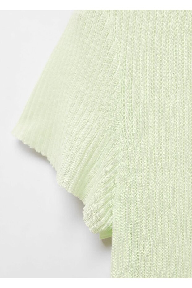 İnce örgülü tişört - 5