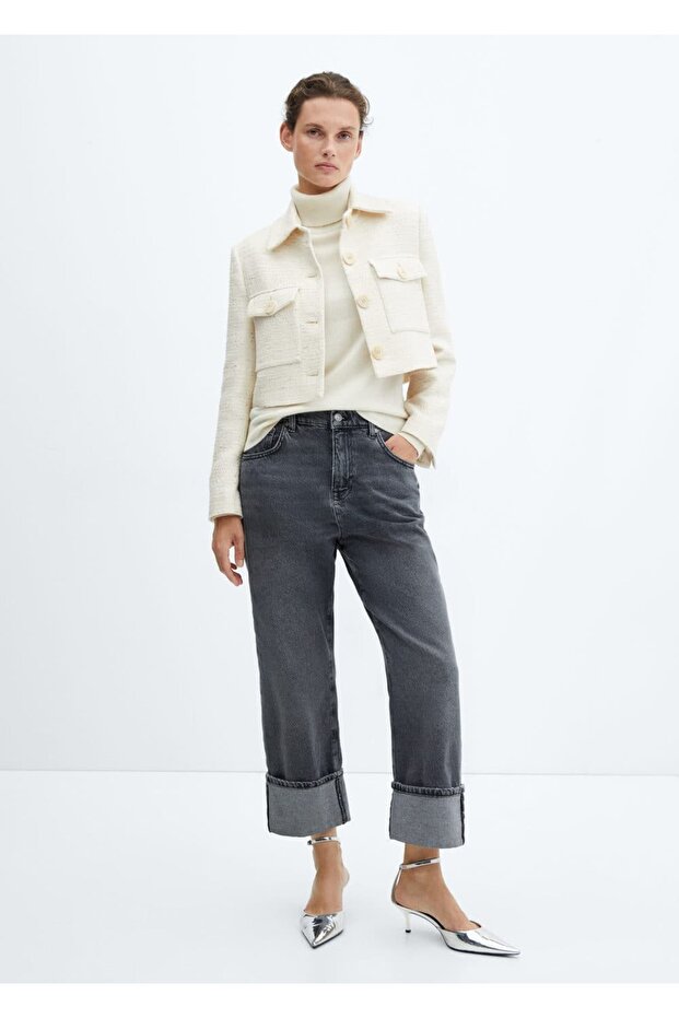 Cepli Kısa Tüvit Ceket - 2