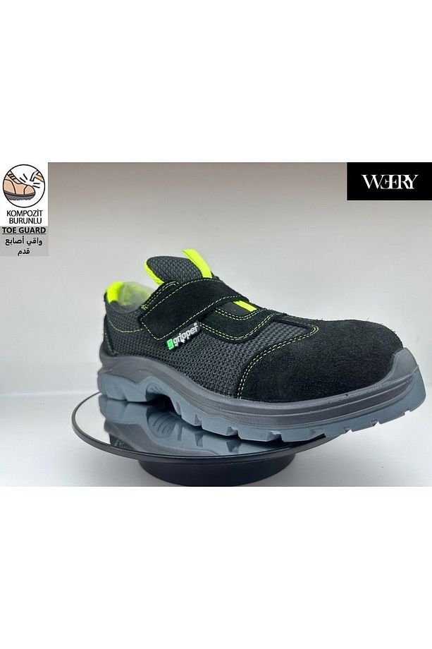 Mekap Gripper Gpr 171 S1 Süet Deri Hafif Rahat Koku Yapmayan Kompozit Burunlu Yazlık İş Ayakkabısı - 3