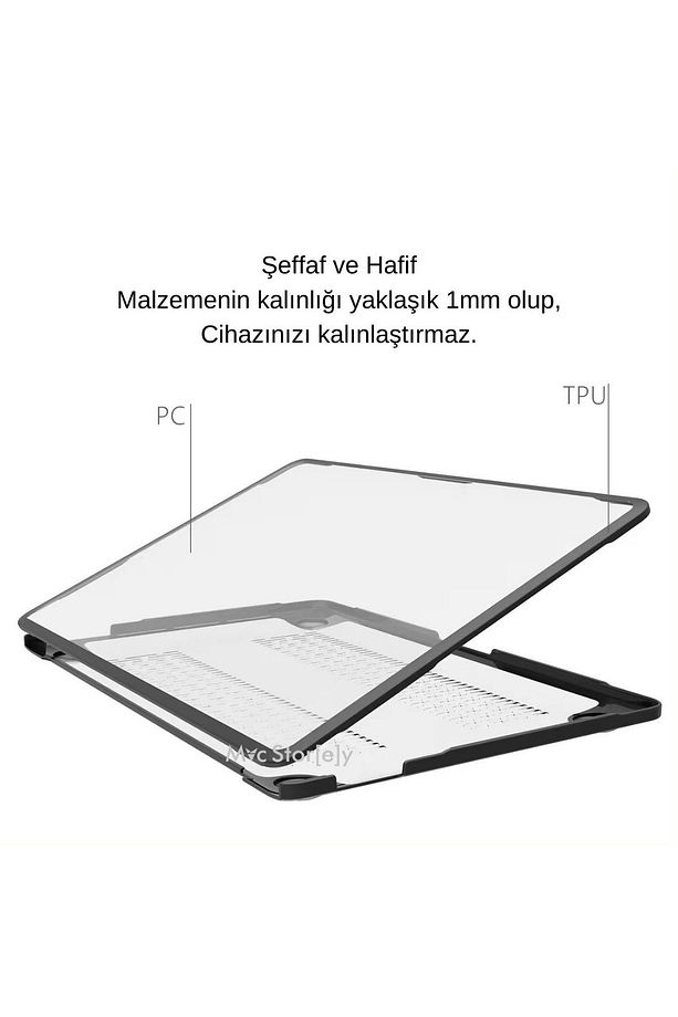 Macbook Pro 13inç M1-M2, TPU Outdoor A1706 A1708 A1989 A2159 A2251 A2289 A2338 ile Uyumlu - 4