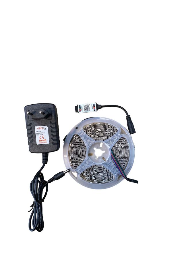 Bluetooth Cep Telefonundan (RGB ŞERİT LED BLUETOOTH KONTROL MODÜLÜ ADAPTÖR SET HALİNDE) Ko - 3