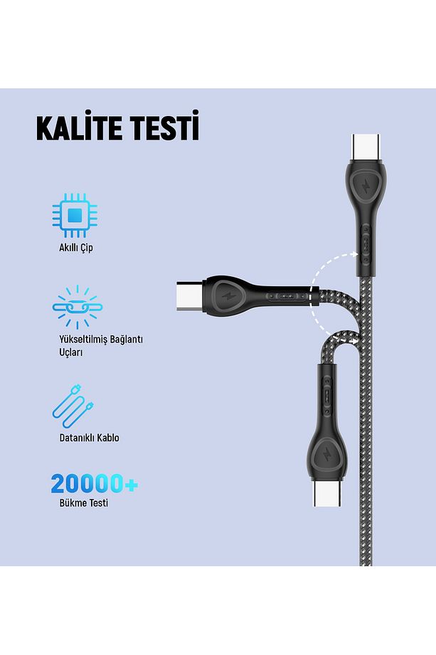 Şarj Ve Veri Aktarım Şarj Kablosu 2 Metre Ls482 Lightning - 5