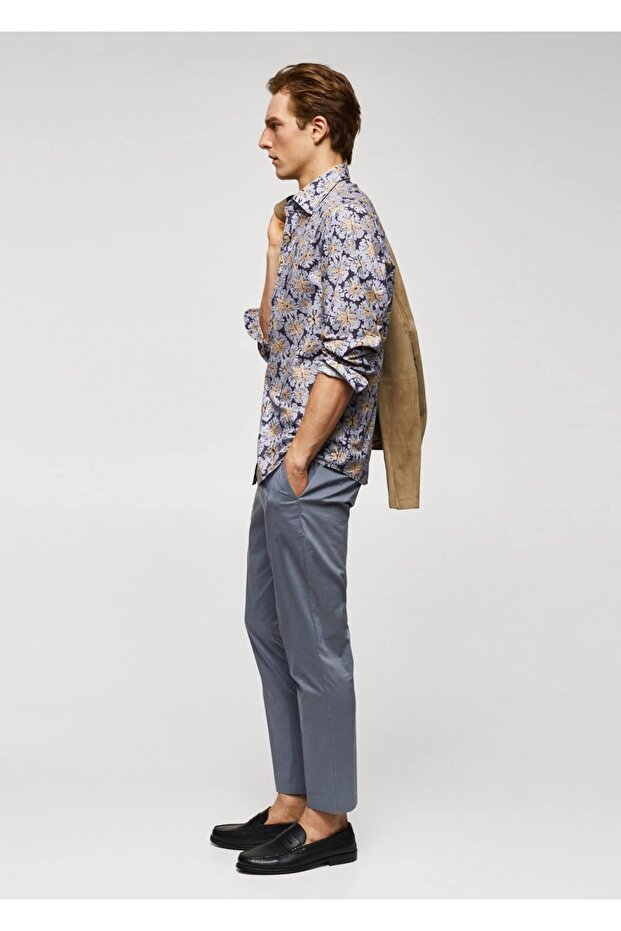 100% Cotton Regular Cut Patterned Shirt - 5