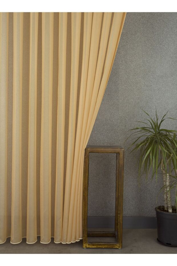 Etamine Tulle Curtain Yellow 1-2 Spacer Battery