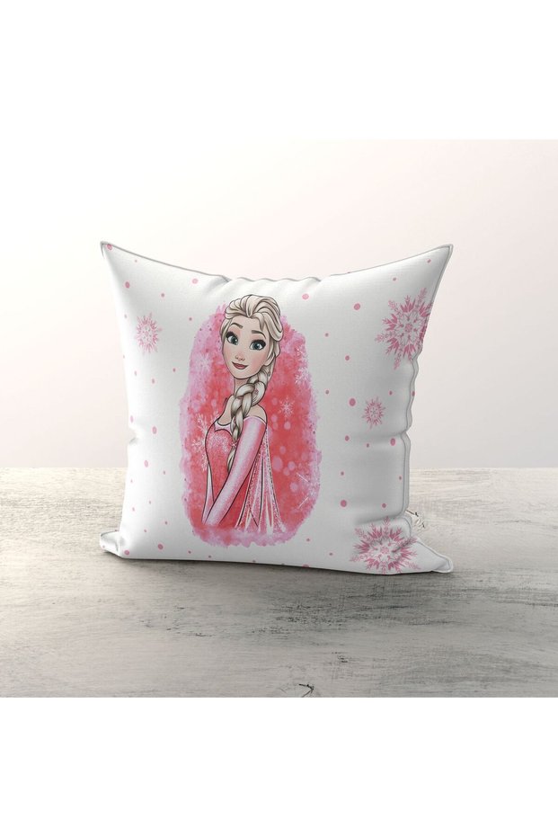 Modern Elsa Patterned Elsa Children's and Baby's Room 3-Piece Throw Pillow Cover Tlakr-087