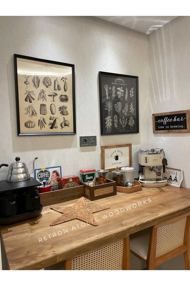 Masif Ahşap Bar Masası - 2