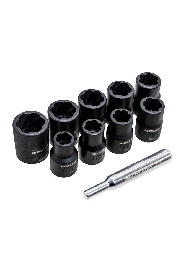 1/2" Twist Lokma Seti Hasarlı Civata, Somun Sökme 10 Parça - 3