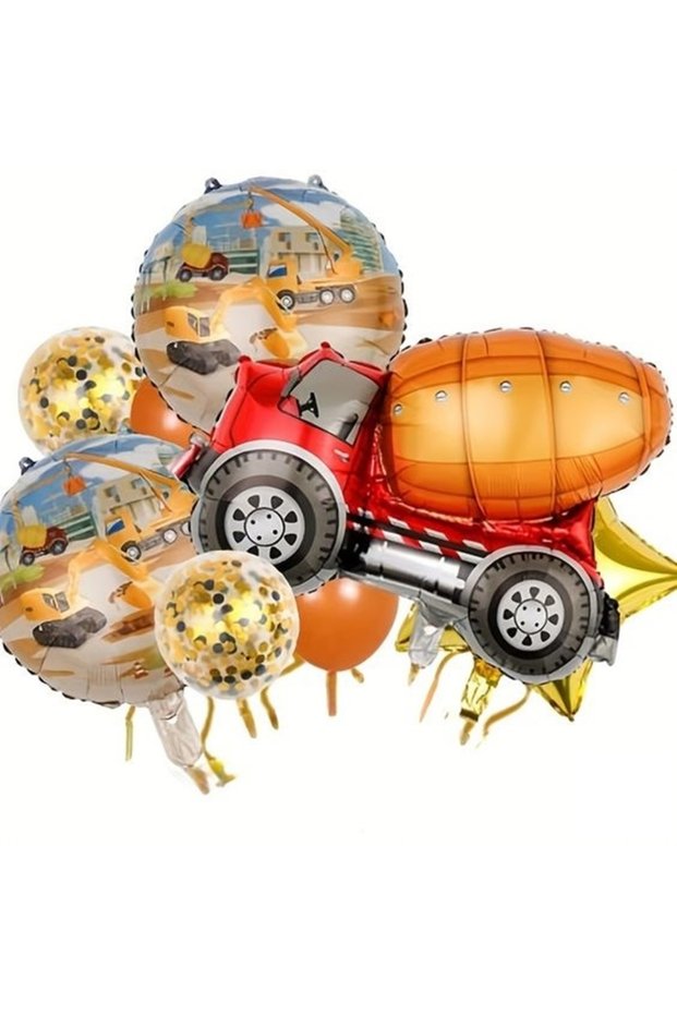 Vehicles Truck Concept Mixer Truck Balloon Set Truck Balloon Set Truck Balloon Birthday Set