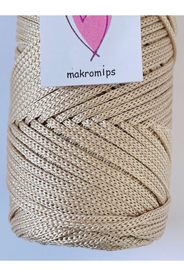 POLYESTER MAKROME İP 100 gr 1,5 mm PREMIUM 1. KALİTE SUPLA ÇANTA HOBİ  EL ÖRGÜ İPİ İP - 2