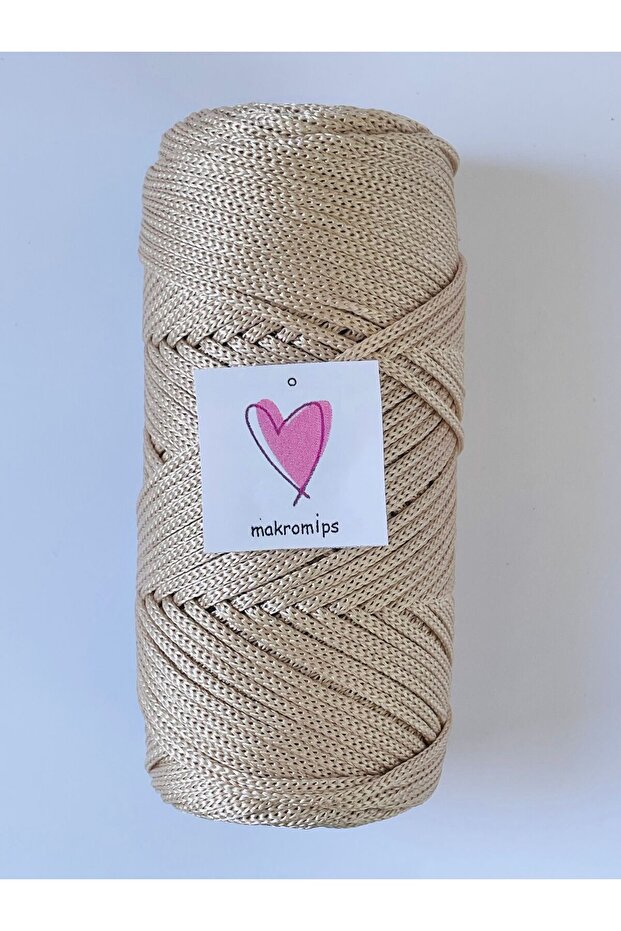 POLYESTER MAKROME İP 100 gr 1,5 mm PREMIUM 1. KALİTE SUPLA ÇANTA HOBİ  EL ÖRGÜ İPİ İP - 3