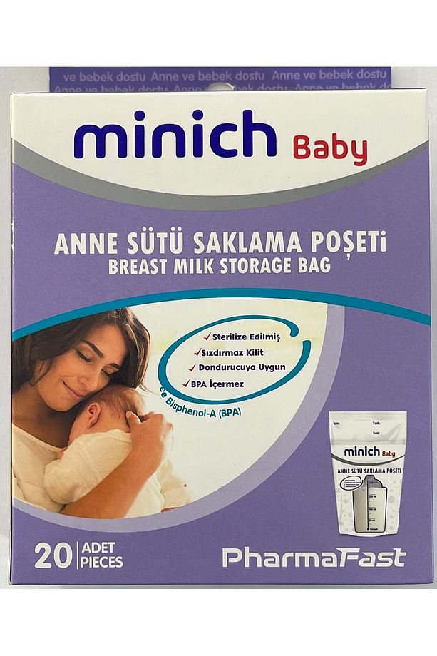 Minich Baby Süt Saklama Poşeti 20'li - 1