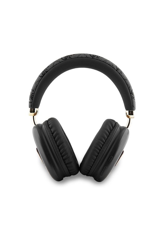 Lisanslı Kulak Üstü Bluetooth Kulaklık Guess PU 4G Desenli Üçgen Logolu V5.3 Siyah - 2
