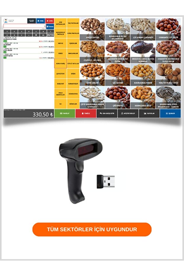 Kablosuz Barkod Okuyucu + Barkodlu Satış Sistemi Programı - 5