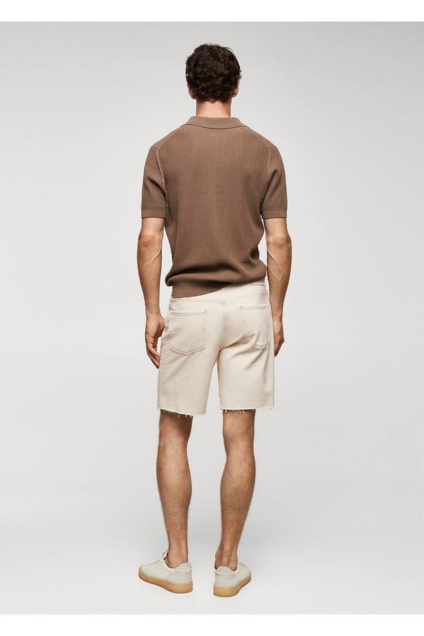 Regular Fit Jean Bermuda Şort - 4