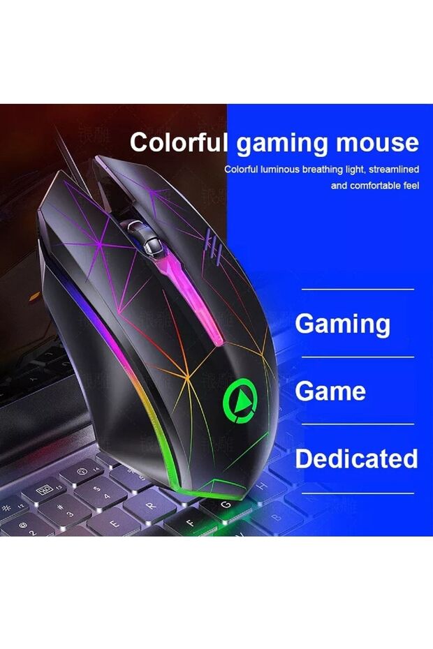 Rgb Kablolu Oyuncu Mouse Gamer Mouse - 4