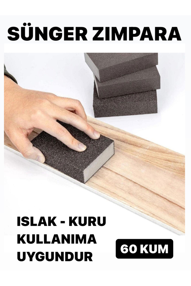 SÜNGER ZIMPARA 60 KUM KALIN TAKOZ ZIMPARA ÇOK AMAÇLI - 5