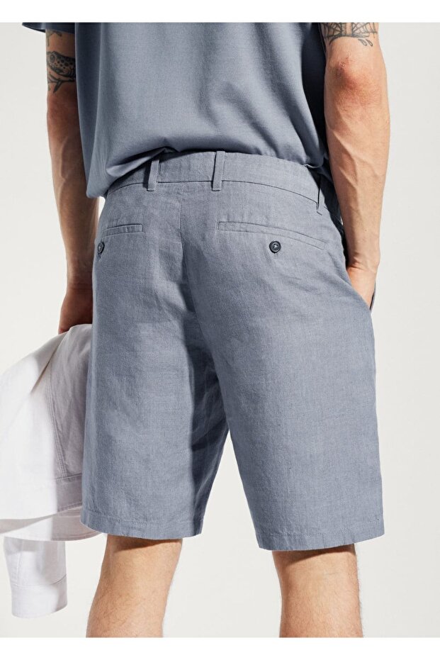 %100 keten şort - 5