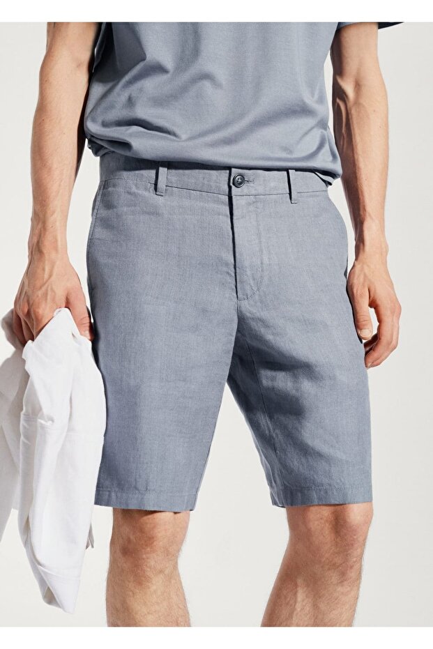 %100 keten şort - 7