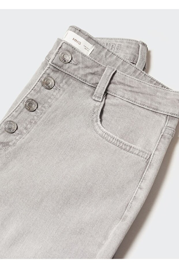 Buttoned flared jeans - 6