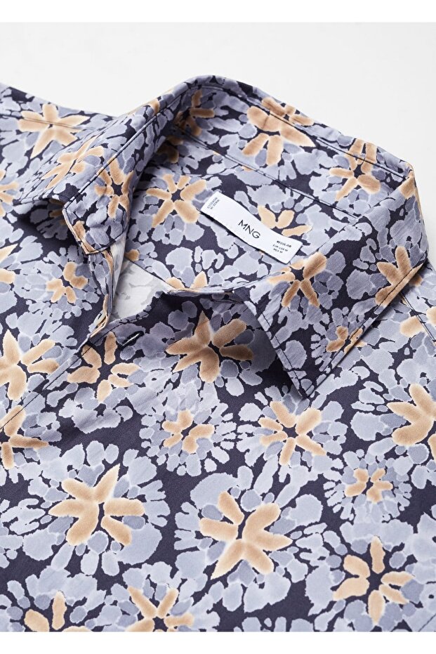 100% Cotton Regular Cut Patterned Shirt - 6