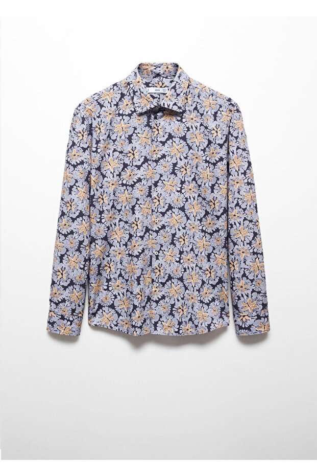 100% Cotton Regular Cut Patterned Shirt - 3