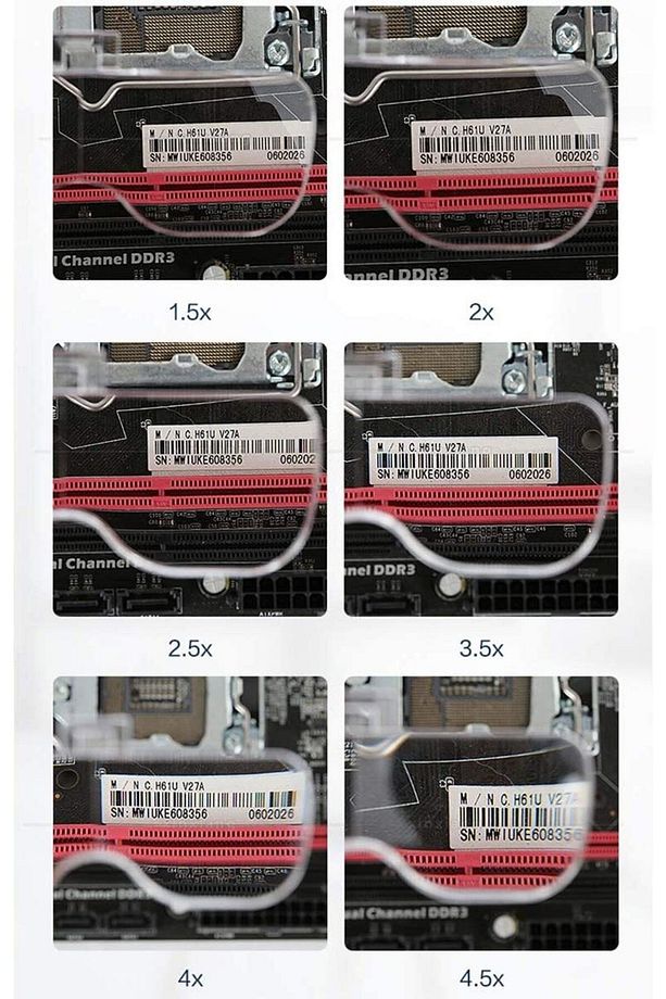 Şarjlı Gözlük Tip Büyüteç Mercek Lup Lensleriyle Taşıma Çantalı - 7