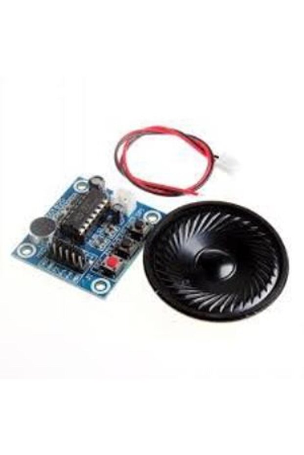 Mini Isd1820 Ses Kayıt Modülü / Sound Recording Module + Hoparlör Hediyeli - 1