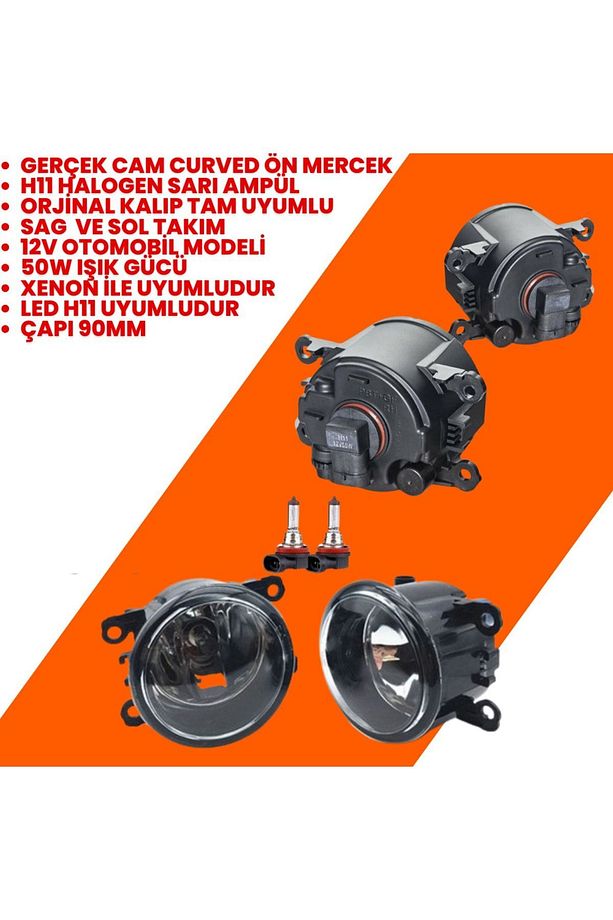 Ford Connect 2002-12 Fusıon Focus 05-10 Sıs Farı Seti ( 2 Adet ) - 1