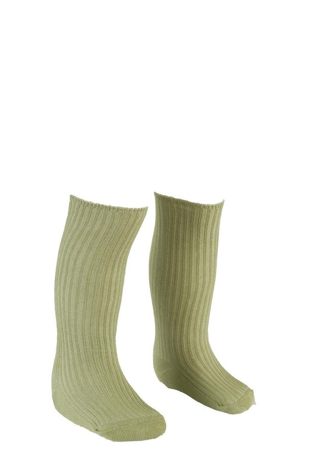 Knee-High Socks Light Green Baby Girl-Boy / Girl-Boy Child