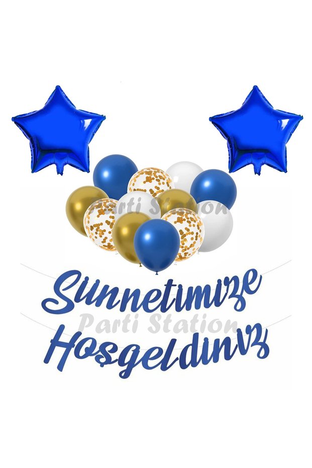 Circumcision Celebration Set, Welcome to Our Circumcision Banner, Circumcision Banner Set, Navy Blue Star Set