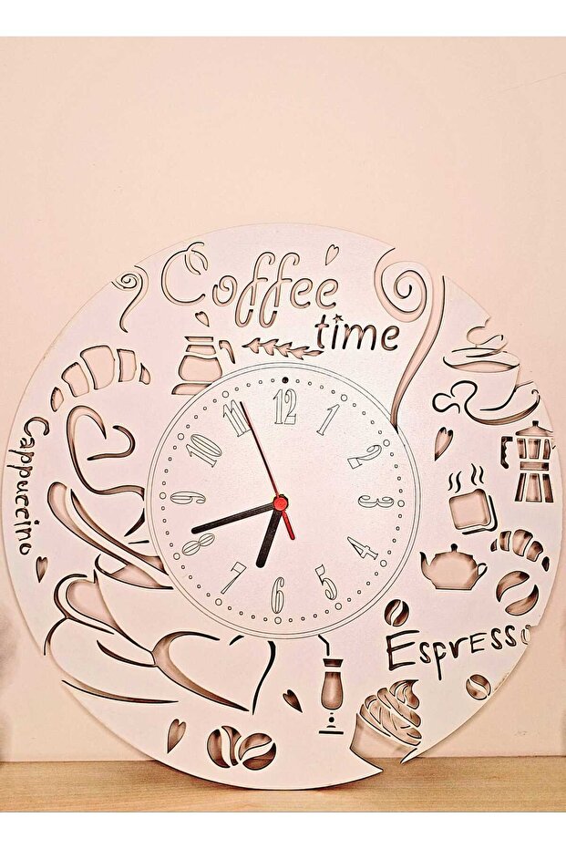 Ahşap Caffee Duvar Saati