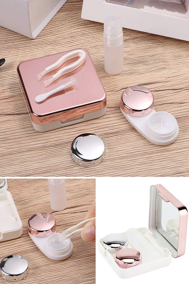 Yeni Nesil Fonksiyonel Lens Taşıma Saklama Kutusu Ve Takma Aparatı Seti 5 Parça Kompokt Seyehat Kiti - 8
