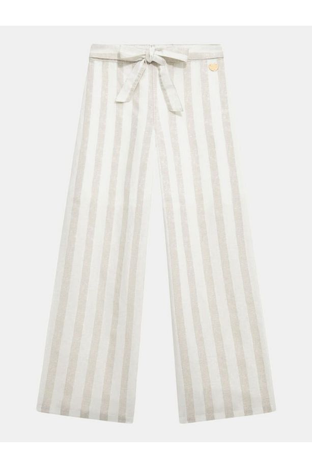 LINEN BLEND PANTS - 1