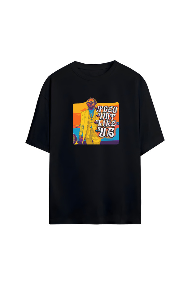 Kendrick Lamar Not Like Us Printed Oversize T-Shirt Unisex Cotton Short Sleeve T-Shirt