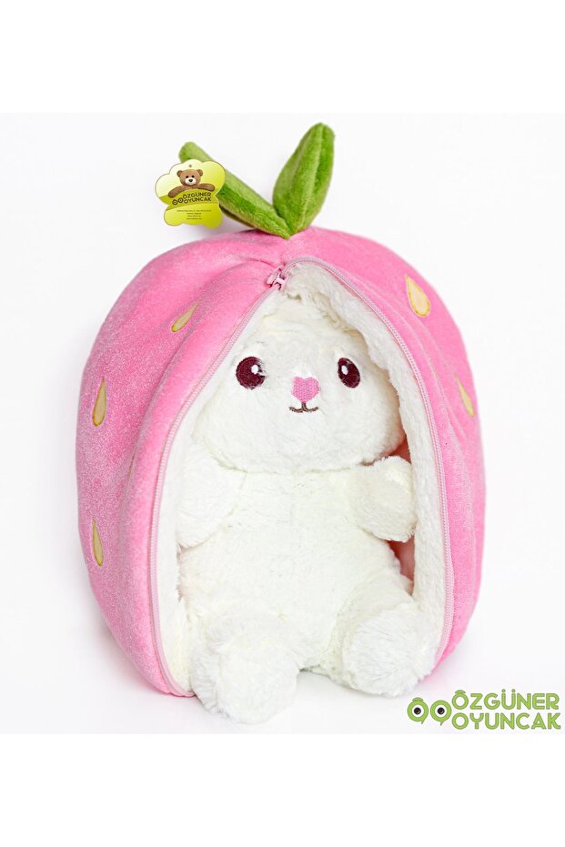 Pababo Plush Strawberry Rabbit