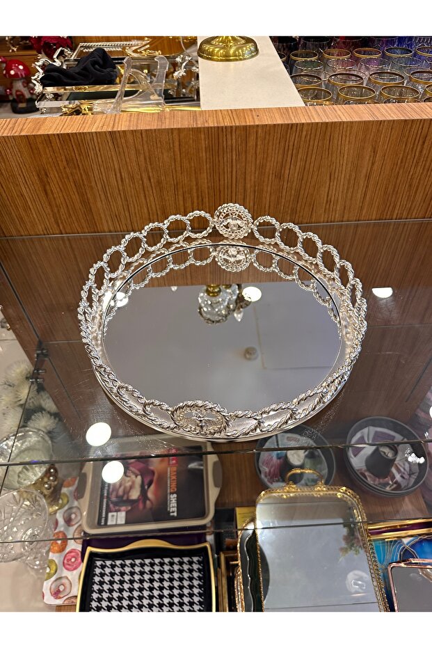 DECORATIVE ROUND TRAY