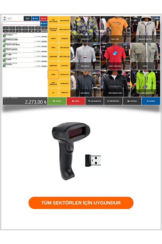 Kablosuz Barkod Okuyucu + Barkodlu Satış Sistemi Programı - 1